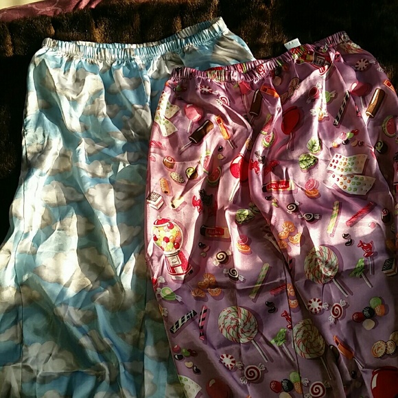 🔥Nick & Nora Silk Printed Pajama Bottoms (Sold) - Picture 1 of 6